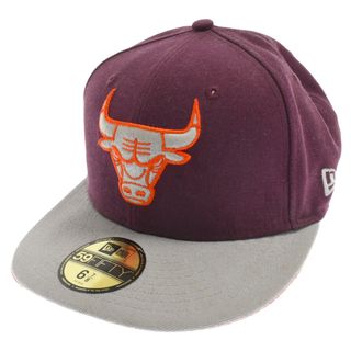 ニューエラー(NEW ERA)のNEW ERA ニューエラ 59FIFTY シカゴブルズ ベースボールキャップ レッド×グレー(キャップ)