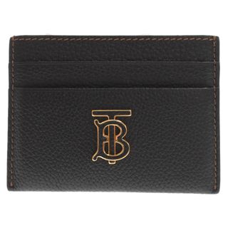 バーバリー(BURBERRY)のBURBERRY バーバリー TBロゴ レザーカードケース ブラック 8062351(名刺入れ/定期入れ)