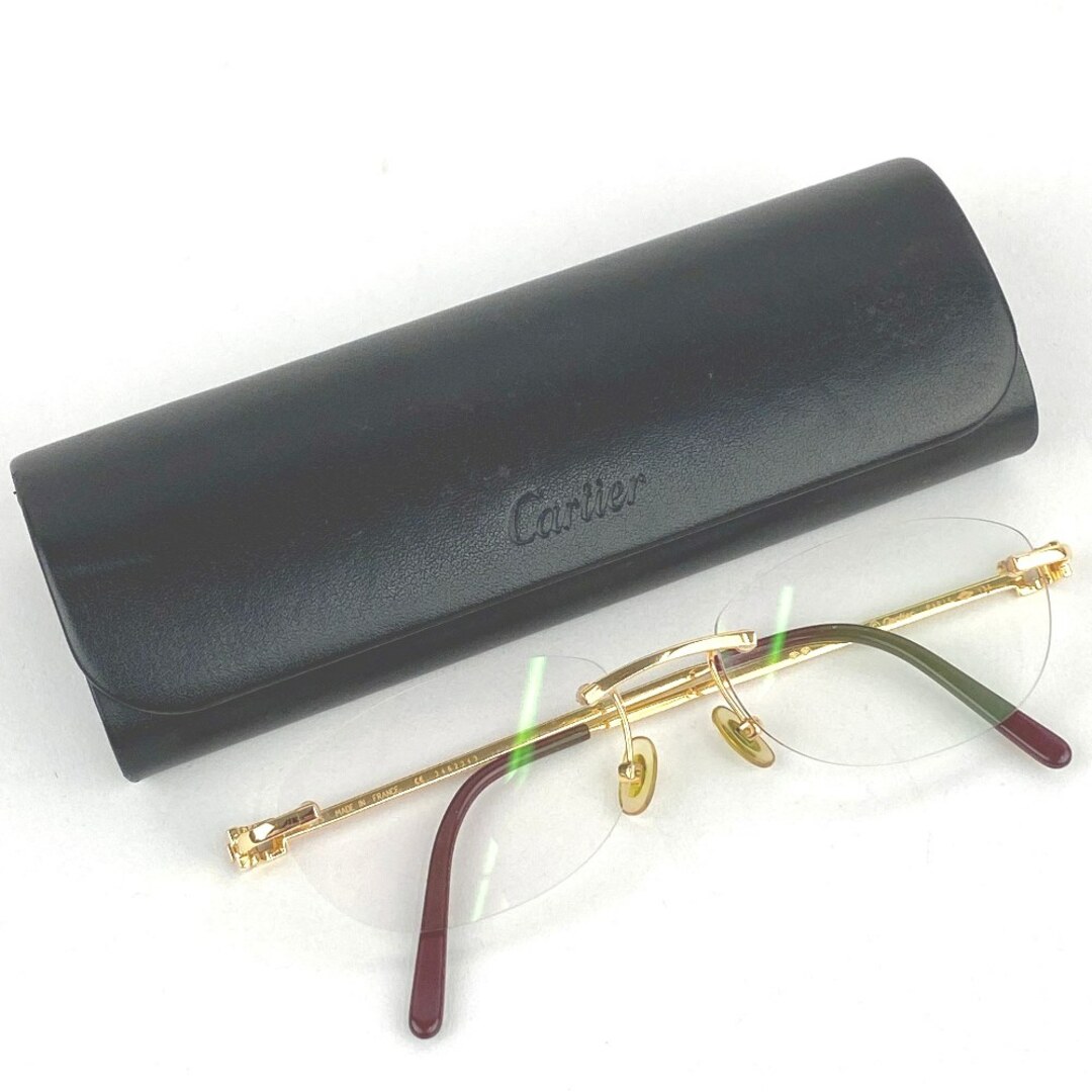 Cartier - □美品□ カルティエ メガネ オーバル リムレス Cartier - □美品□ カルティエ メガネ オーバル リムレス