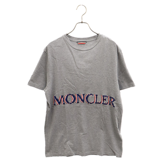 モンクレール(MONCLER)のMONCLER モンクレール 19AW ドットロゴ半袖Tシャツ グレー E20918004750 8390T(Tシャツ/カットソー(半袖/袖なし))