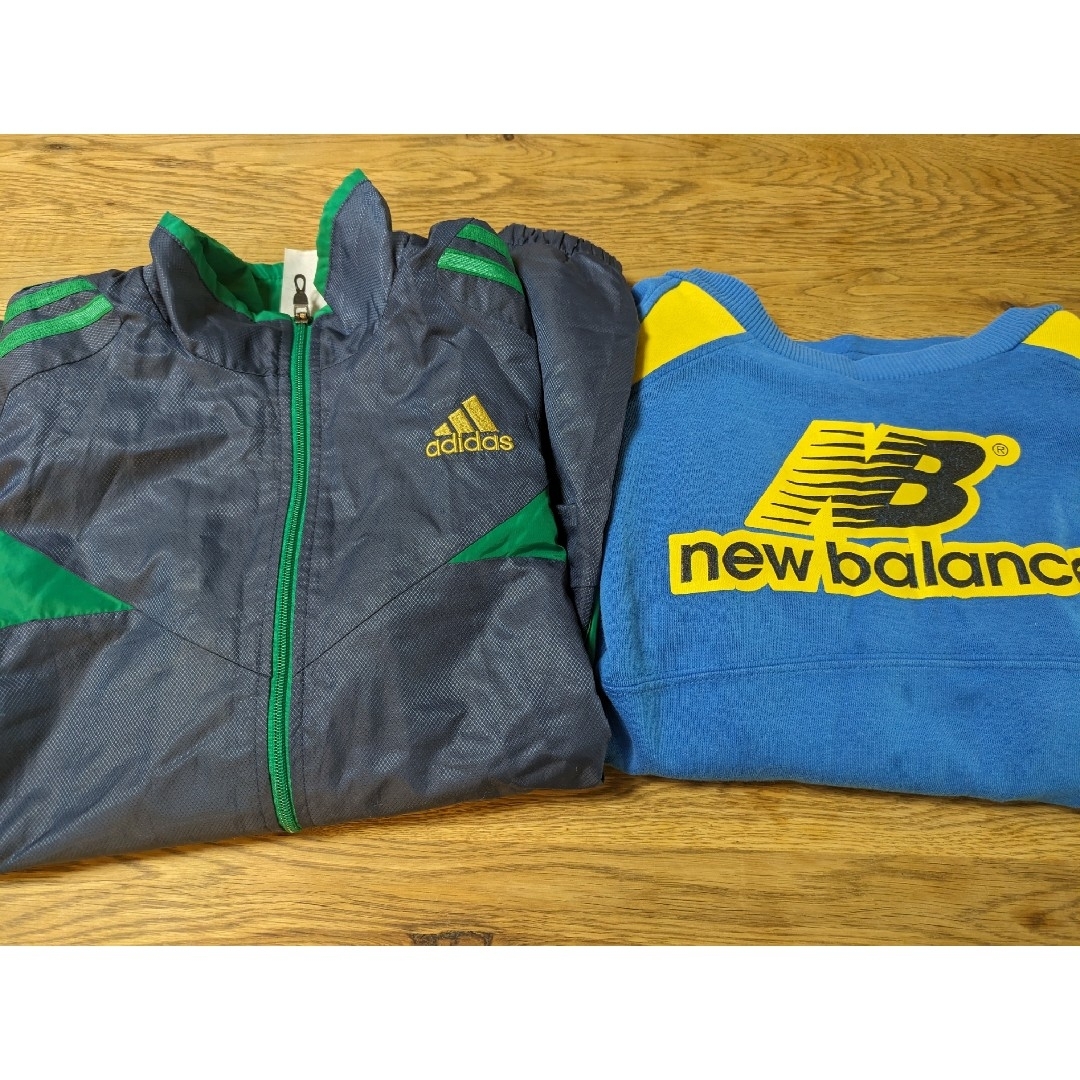 adidas(アディダス)のadidas　ウィンドブレーカー　new balance　トレーナー　140 キッズ/ベビー/マタニティのキッズ服男の子用(90cm~)(ジャケット/上着)の商品写真