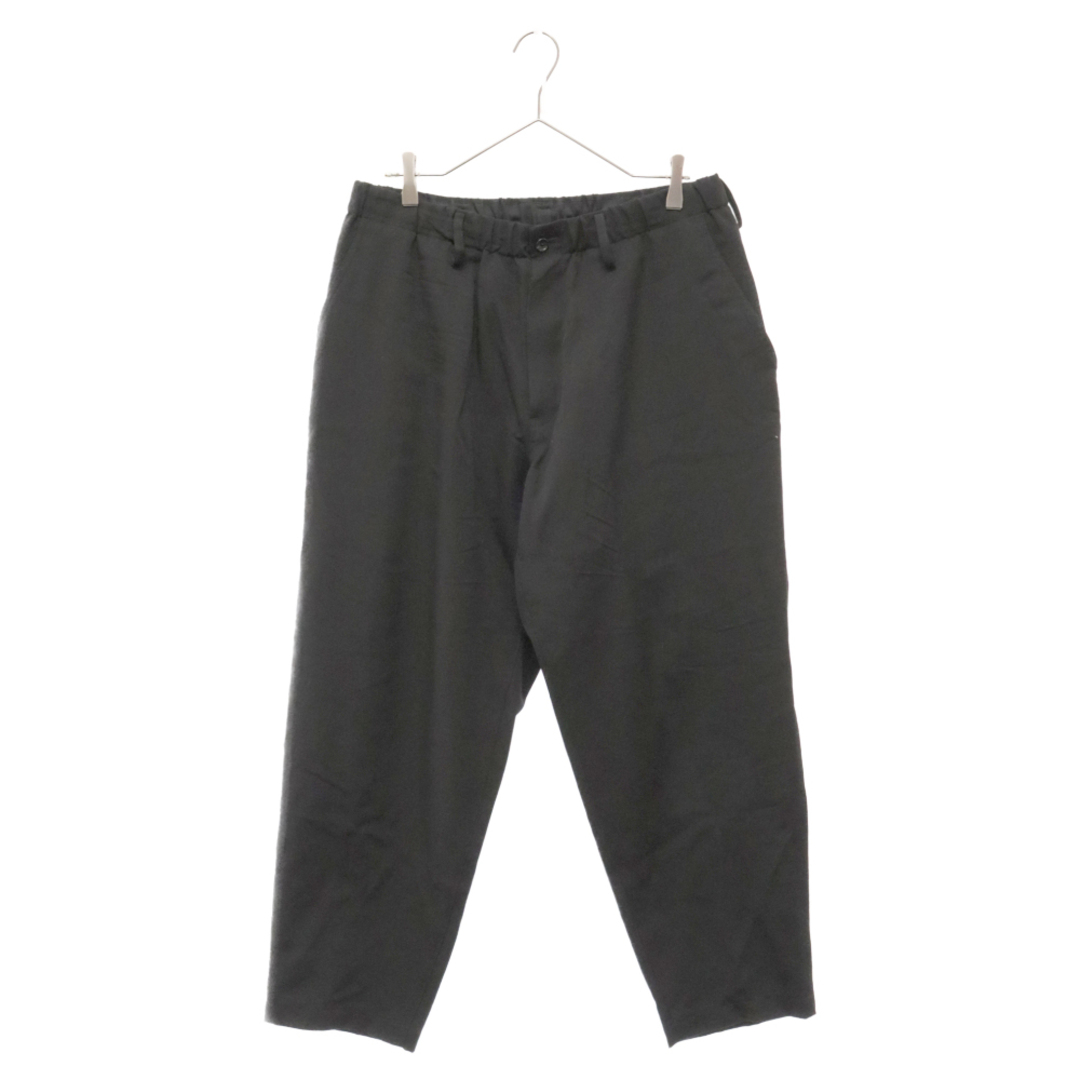 Yohji Yamamoto(ヨウジヤマモト)のYohji Yamamoto POUR HOMME ヨウジヤマモト プールオム 23AW HJ-P06-100 ELASTICATED WAIST PANTS ダブルステッチゴムP パンツ ブラック メンズのパンツ(その他)の商品写真