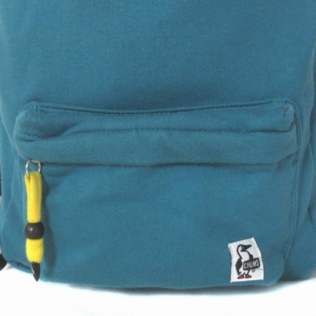 CHUMS(チャムス)のチャムス CHUMS リュックサック デイパック スウェット生地 ロゴ ブルー レディースのバッグ(リュック/バックパック)の商品写真