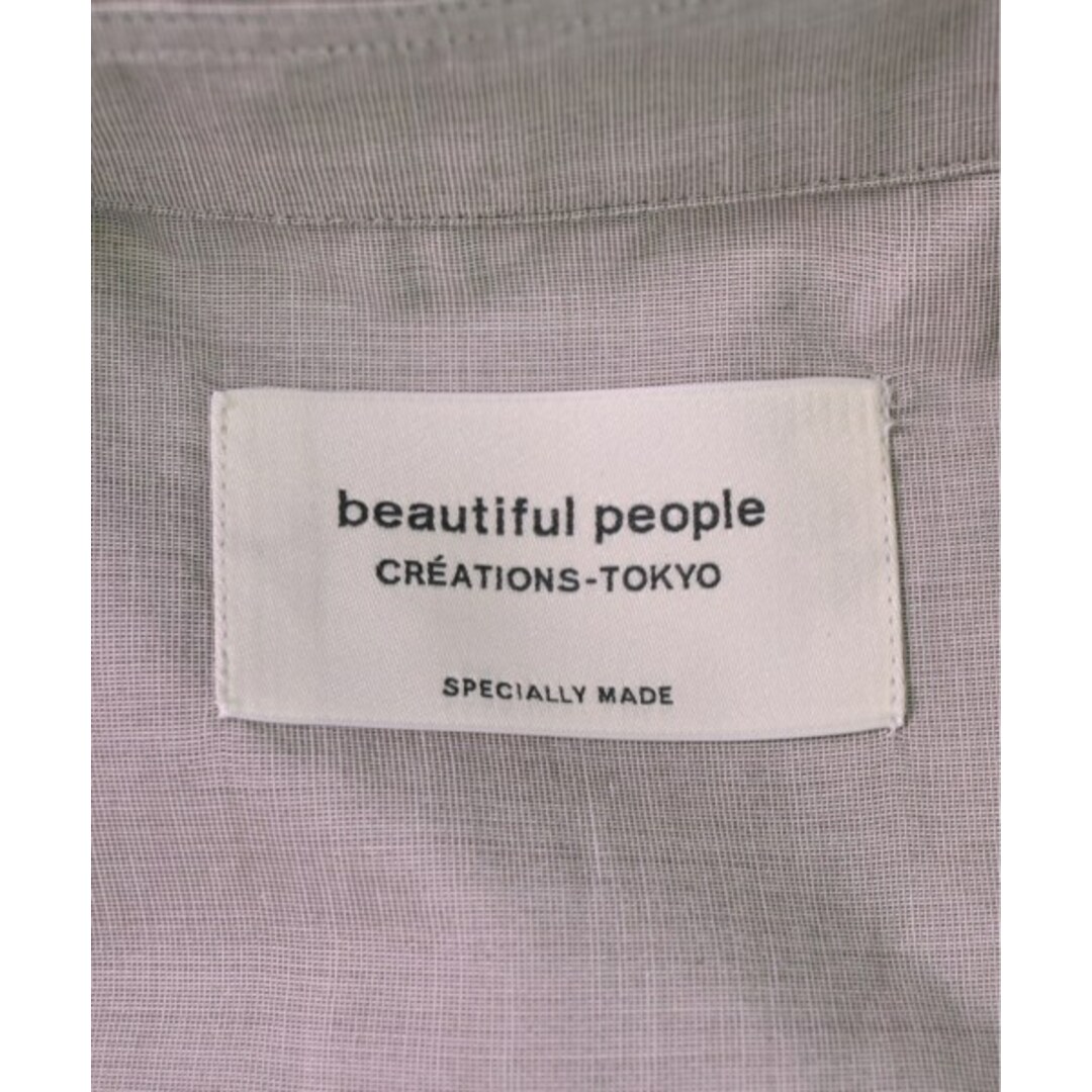 beautiful people(ビューティフルピープル)のbeautiful people カジュアルシャツ F グレーベージュ 【古着】【中古】 レディースのトップス(シャツ/ブラウス(長袖/七分))の商品写真