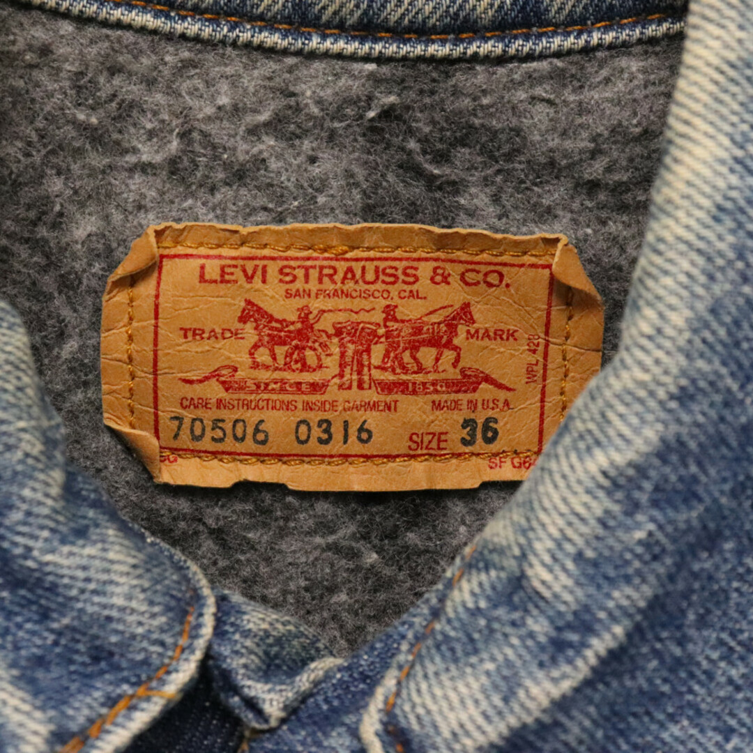 Levi's(リーバイス)のLevi's リーバイス デニムジャケット ブランケットライナー付 ボタン裏527 インディゴ 70506-0316 メンズのジャケット/アウター(Gジャン/デニムジャケット)の商品写真