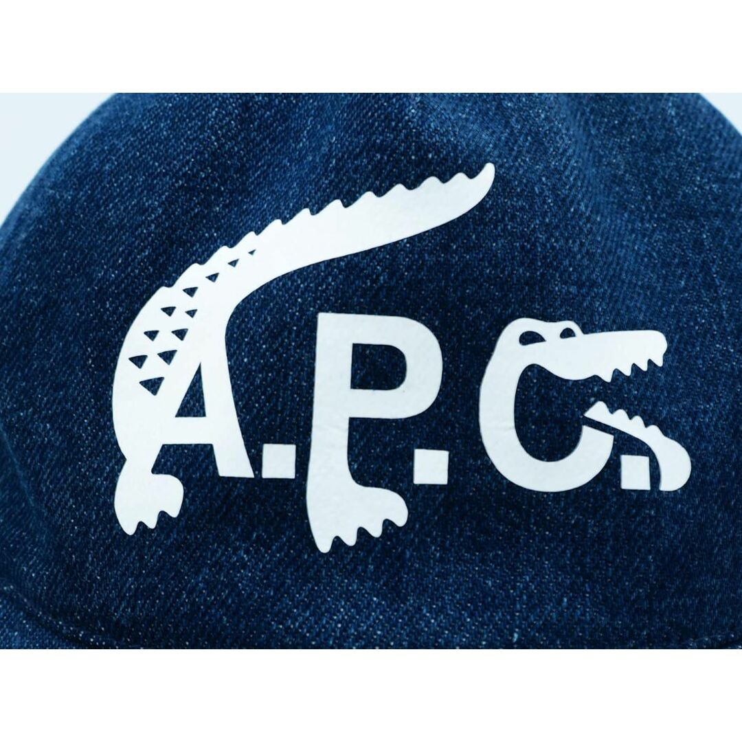 A.P.C(アーペーセー)のA.P.C. アーペーセー LACOSTE デニム ロゴ ベースボール キャップ sizeS/紺 ■■◎メンズ メンズの帽子(キャップ)の商品写真