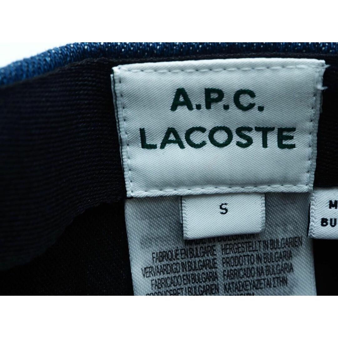 A.P.C(アーペーセー)のA.P.C. アーペーセー LACOSTE デニム ロゴ ベースボール キャップ sizeS/紺 ■■◎メンズ メンズの帽子(キャップ)の商品写真