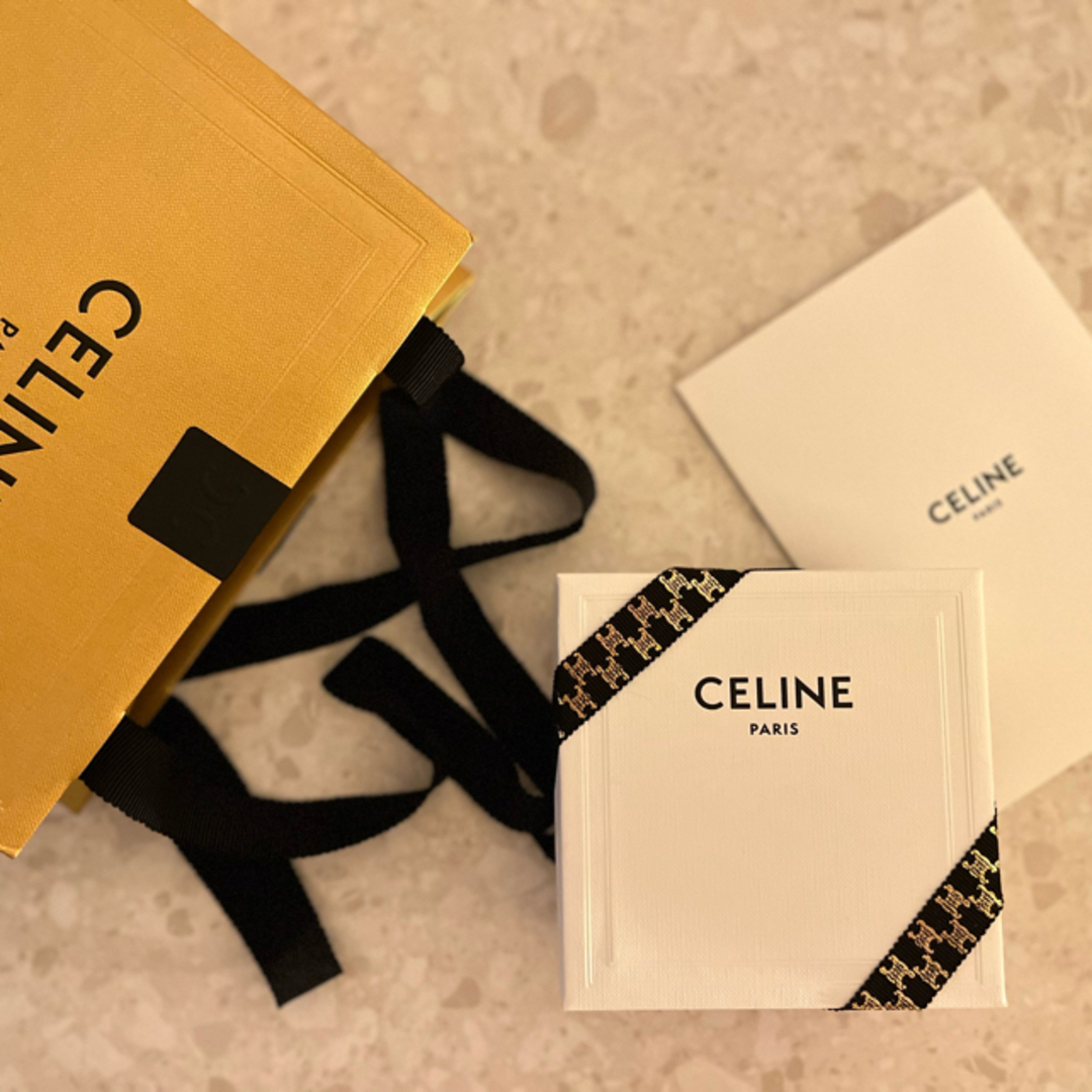 celine(セリーヌ)のセリーヌCELINEトリオンフスナップヘアクリップ ゴールド ¥ 6万1600 レディースのヘアアクセサリー(ヘアピン)の商品写真