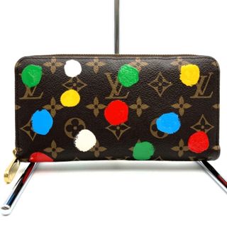 ルイヴィトン(LOUIS VUITTON)のルイ・ヴィトン M81864 ジッピーウォレット モノグラム マルチペインティッド ドット 財布 草間彌生 コラボ ブラウン PVC LOUIS VUITTON【中古】(財布)