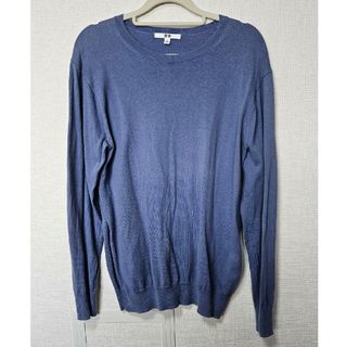 ユニクロ(UNIQLO)の【UNIQLO】ユニクロ ニット 薄手 長袖 XL カットソー(カットソー(長袖/七分))