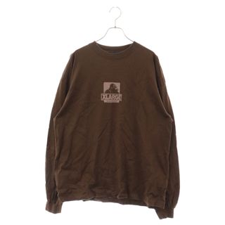 エクストララージ(XLARGE)のX-LARGE エクストララージ OG L/S TEE ロゴプリント クルーネック 長袖Tシャツ カットソー ブラウン 101233011014(Tシャツ/カットソー(七分/長袖))