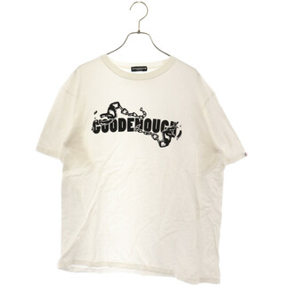 GOODENOUGH - GOODENOUGH グッドイナフ 4 THE FUTURE Chain Logo Tshirtsチェーンロゴプリント 半袖Tシャツ ホワイト