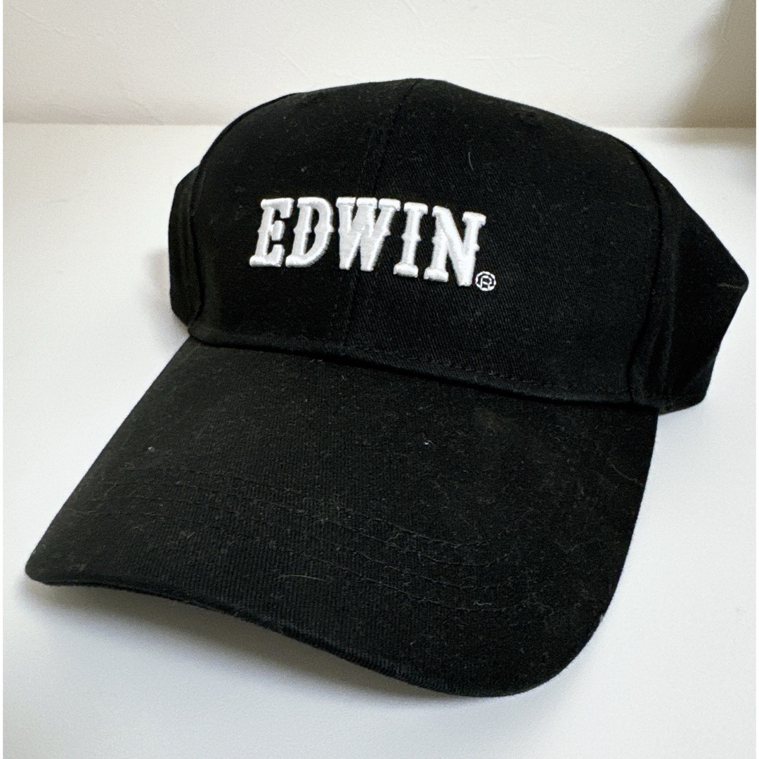 EDWIN(エドウィン)のEDWIN エドウィン メッシュキャップ ヘリンボン 調節可能 ブラック 帽子 レディースの帽子(キャップ)の商品写真