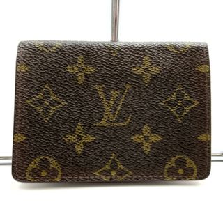 ルイヴィトン(LOUIS VUITTON)のルイ・ヴィトン M60533 ポルト2カルト ヴェルティカル パスケース カードケース ブラウン モノグラム レディース ウィメンズ LOUIS VUITTON【中古】(パスケース/IDカードホルダー)