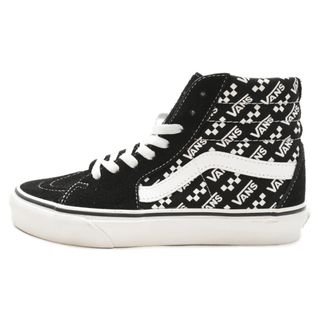 ヴァンズ(VANS)のVANS ヴァンズ Sk8-Hi Logo Repeat 721278 総柄 ハイカットスニーカー ブラック/ホワイト US5/23cm(スニーカー)