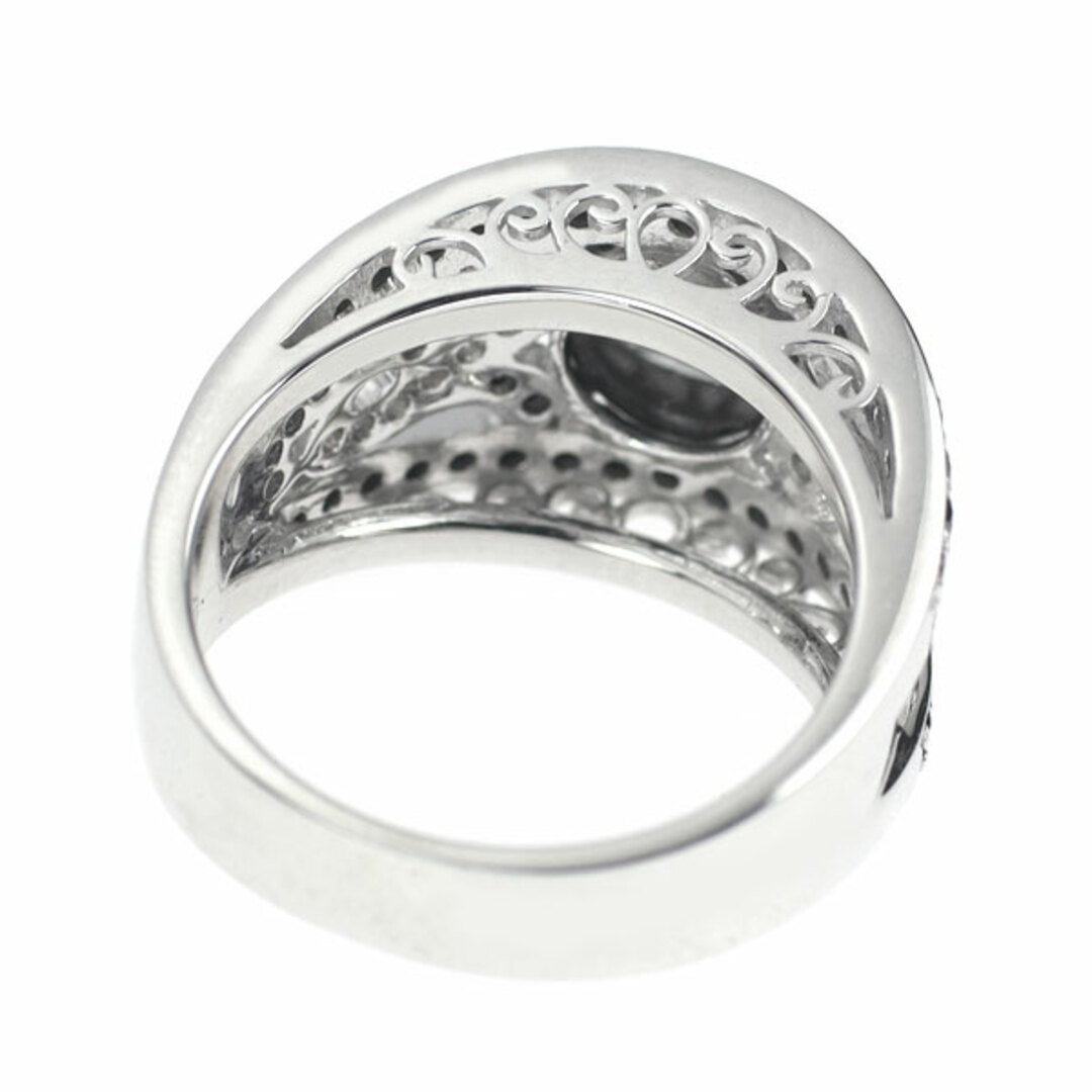 K18WG ブラックダイヤ ダイヤモンド リング 1.71ct D0.80ct レディースのアクセサリー(リング(指輪))の商品写真