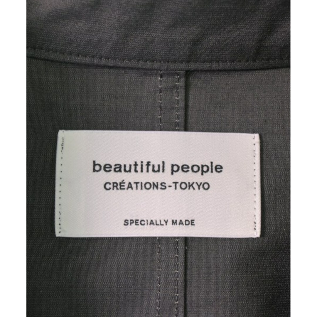 beautiful people(ビューティフルピープル)のbeautiful people カジュアルシャツ 40(M位) グレーx白 【古着】【中古】 レディースのトップス(シャツ/ブラウス(長袖/七分))の商品写真