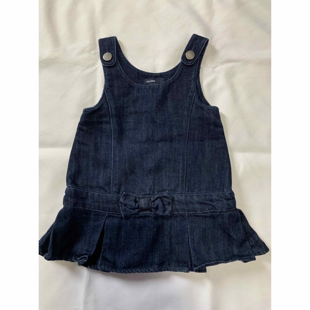 babyGAP(ベビーギャップ)のベビーギャップ　デニム ワンピース　80 キッズ/ベビー/マタニティのベビー服(~85cm)(ワンピース)の商品写真