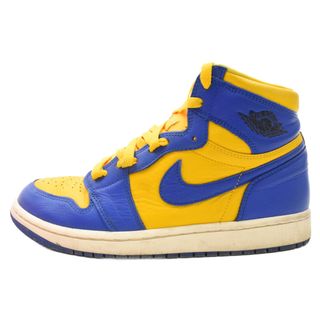 ナイキ(NIKE)のNIKE ナイキ WMNS AIR JORDAN1 RETRO HIGH OG GAME ROYAL VARSITY MAIZE ウィメンズ エアジョーダン1 バーシティ ロイヤル ハイカットスニーカー US8.5/25.5cm FD2596-700(スニーカー)