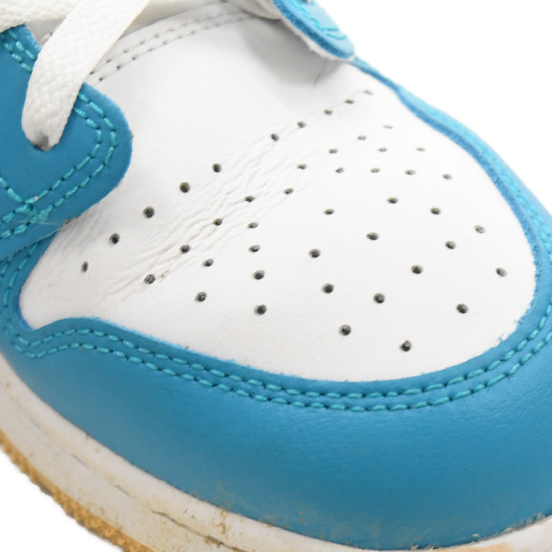 NIKE(ナイキ)のNIKE ナイキ GS Air Jordan 1 Mid Aqua ガールズ エアジョーダン1 ミッドカットスニーカー アクア DQ8423-400 ブルー/ホワイト US6.5Y/24.5cm レディースの靴/シューズ(スニーカー)の商品写真