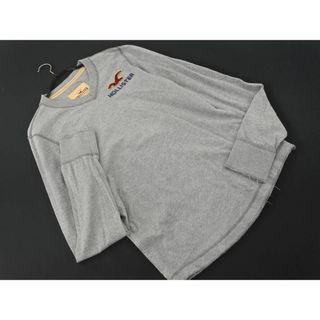 Hollister ホリスター Vネック カットソー sizeM/グレー ■◇ メンズ