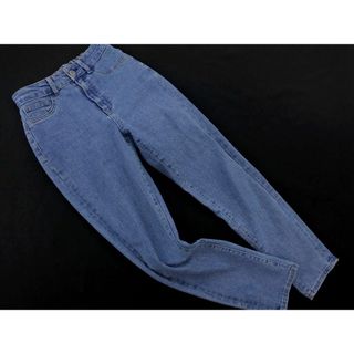 GLOBAL WORK グローバルワーク 楽ちん テーパード デニムパンツ sizeS/紺 ■■ レディース