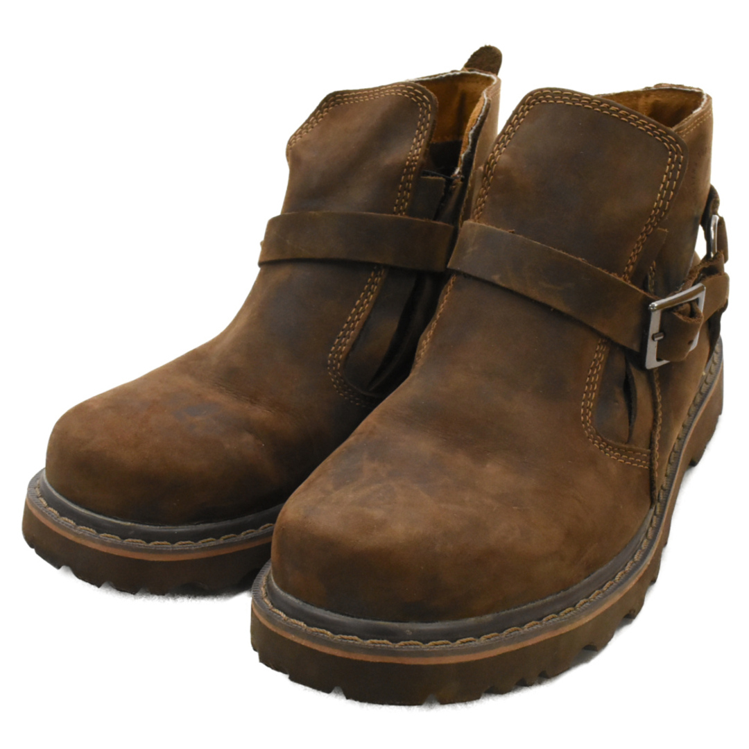 Z.SUO ゼット スオ ベルト付き エンジニアブーツ ブラウン US8/25.5cm ZS337 メンズの靴/シューズ(ブーツ)の商品写真