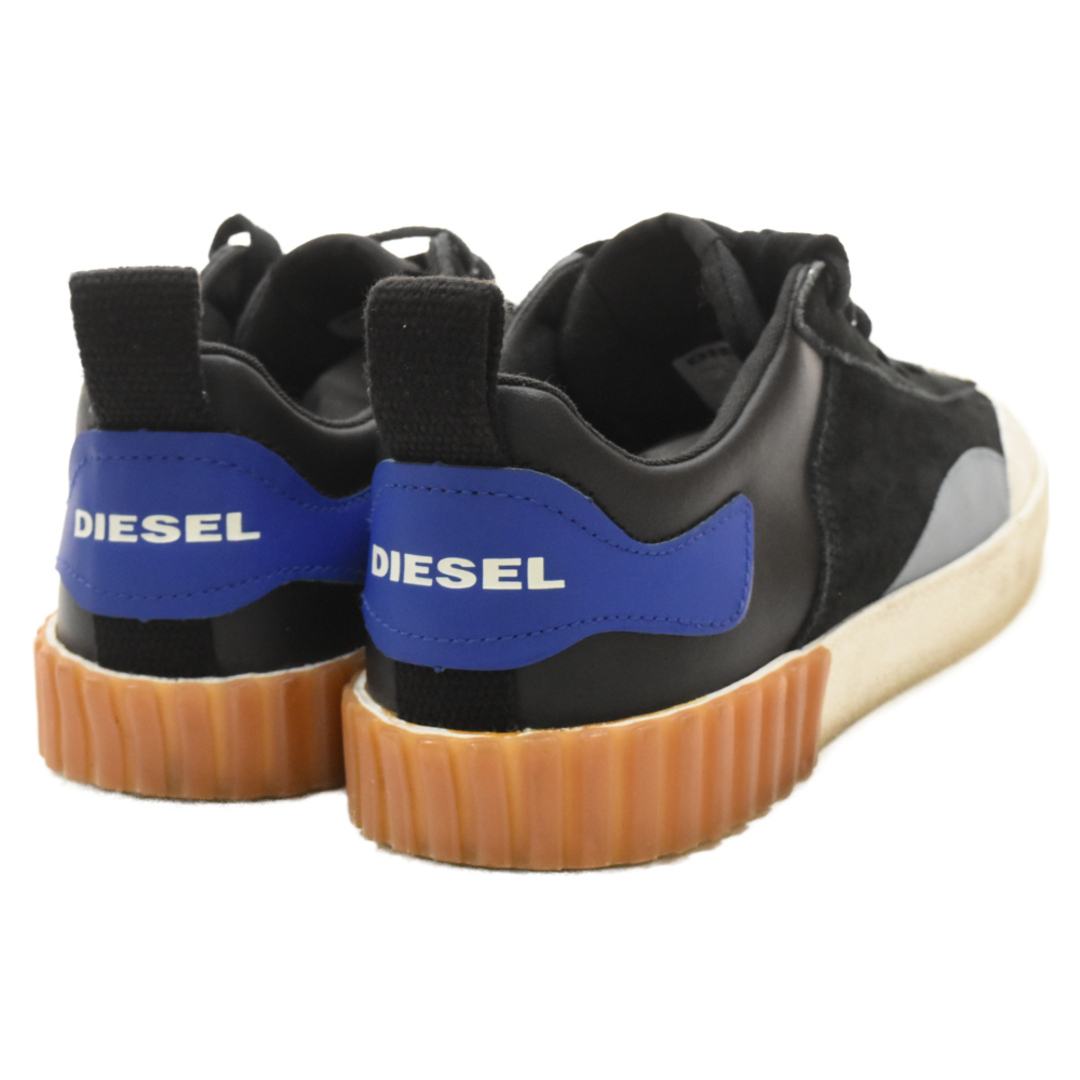 DIESEL(ディーゼル)のDIESEL ディーゼル S-BULLY LC レザー切り替え ローカットスニーカー ブラック/ホワイト US7.5/25.5cm F20-05-YUL メンズの靴/シューズ(スニーカー)の商品写真