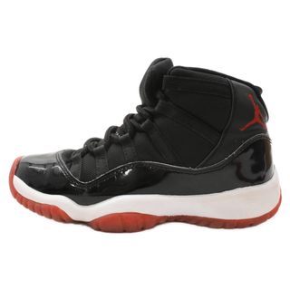 ナイキ(NIKE)のNIKE ナイキ AIR JORDAN 11 RETRO GS BRED 2019 エアジョーダン11 ブレッド ハイカットスニーカー ブラック/レッド US5Y/23.5cm 378037-061(スニーカー)