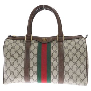 Gucci - GUCCI グッチ GGロゴ 総柄 ミニボストンバッグ ブラウン 012 3842 58