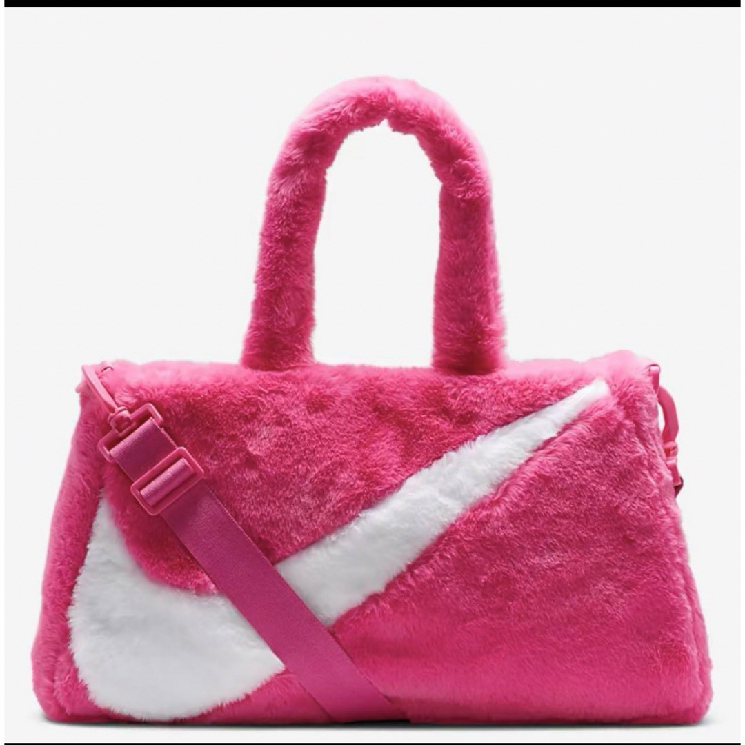NIKE(ナイキ)のNIKE ピンク　ファーバッグ レディースのバッグ(トートバッグ)の商品写真