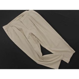 インディヴィ(INDIVI)のINDIVI インディヴィ タック クロップド パンツ size44/ベージュ ■◇ レディース(クロップドパンツ)