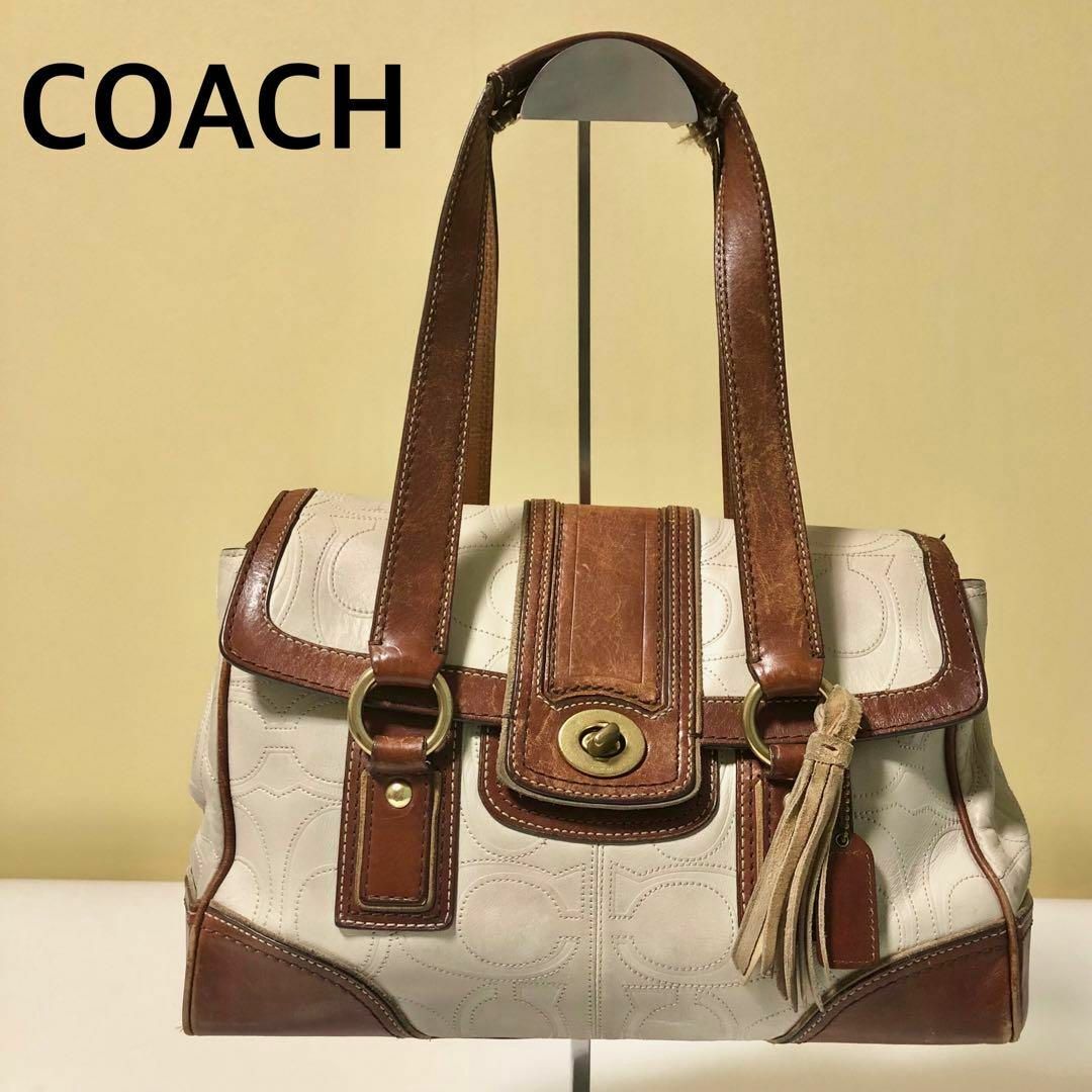 COACH(コーチ)のCOACH 11332コーチバッグ レザー ターンロック シグネチャー トート レディースのバッグ(ハンドバッグ)の商品写真