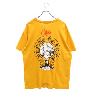 クロムハーツ(Chrome Hearts)のCHROME HEARTS クロムハーツ PPO mustard T-SHRT MATTY BOY マッティ ボーイ クルーネックバックプリント 半袖Tシャツ イエロー(Tシャツ/カットソー(半袖/袖なし))