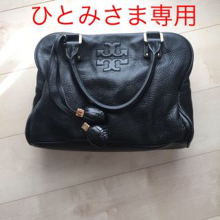 トリーバーチ(Tory Burch)のサッチェル カーフレザー ブラック(ハンドバッグ)