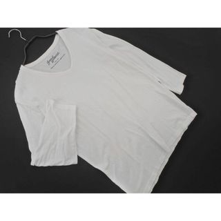 ジャーナルスタンダード(JOURNAL STANDARD)のJOURNAL STANDARD ジャーナルスタンダード Vネック カットソー sizeM/白 ■◇ メンズ(Tシャツ/カットソー(七分/長袖))