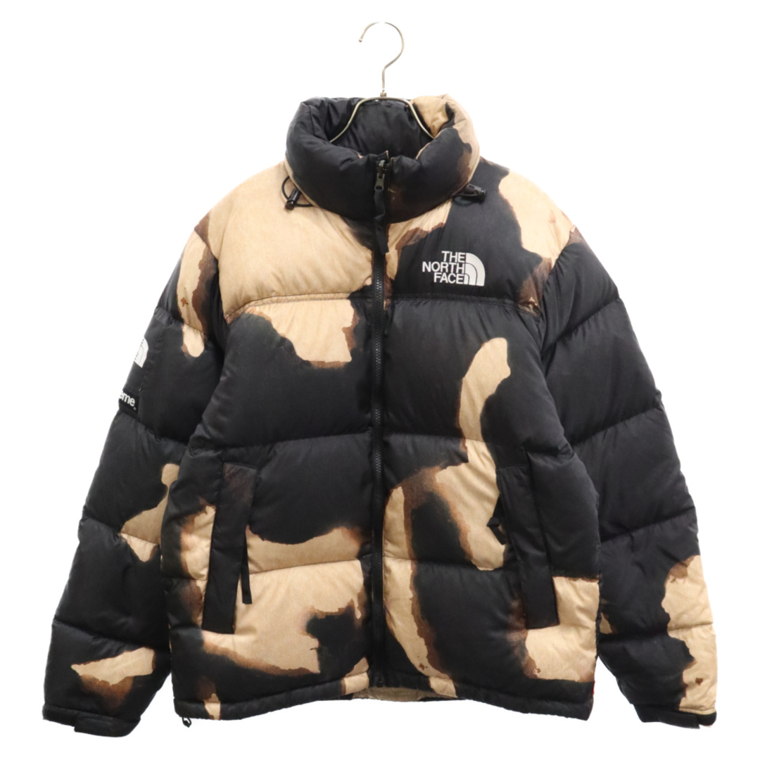 Supreme(シュプリーム)のSUPREME シュプリーム 21AW×THE NORTH FACE Bleached Denim Print Nuptse Jacket ノースフェイス ブリーチデニムプリントヌプシダウンジャケット ND52100I ブラック メンズのジャケット/アウター(ダウンジャケット)の商品写真