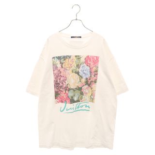 ルイヴィトン(LOUIS VUITTON)のLOUIS VUITTON ルイヴィトン 22AW LVフラワータペストリープリント 半袖Tシャツ カットソー ホワイト RM222 NPG HNY91W(Tシャツ/カットソー(半袖/袖なし))