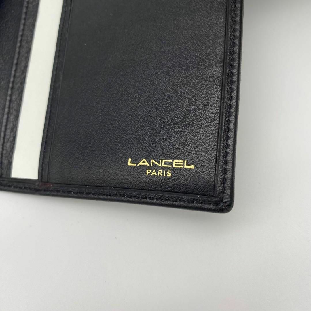 LANCEL(ランセル)の【新品未使用】LANCEL ランセル　長財布　金ロゴ　ブラック　レザー　カード入 メンズのファッション小物(長財布)の商品写真