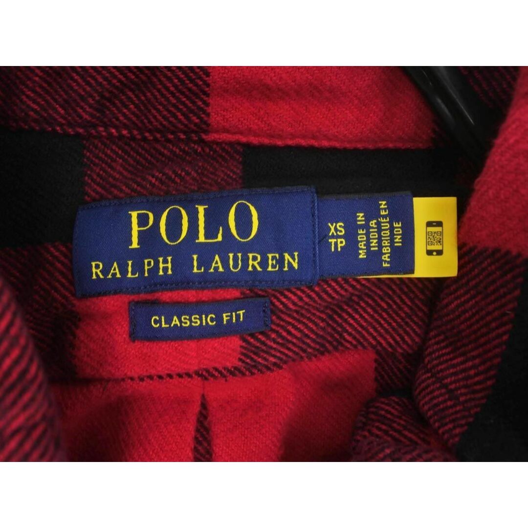 Ralph Lauren(ラルフローレン)のPOLO RALPH LAUREN ポロ ラルフローレン チェック ボタンダウン ネル シャツ sizeXS/赤 ◇■ メンズ メンズのトップス(シャツ)の商品写真