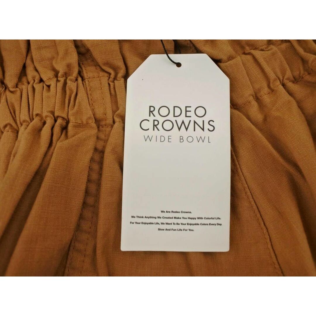 RODEO CROWNS(ロデオクラウンズ)の新品 RODEO CROWNS ロデオクラウンズ リネンライク パンツ sizeS/キャメル ■◇ レディース レディースのパンツ(その他)の商品写真