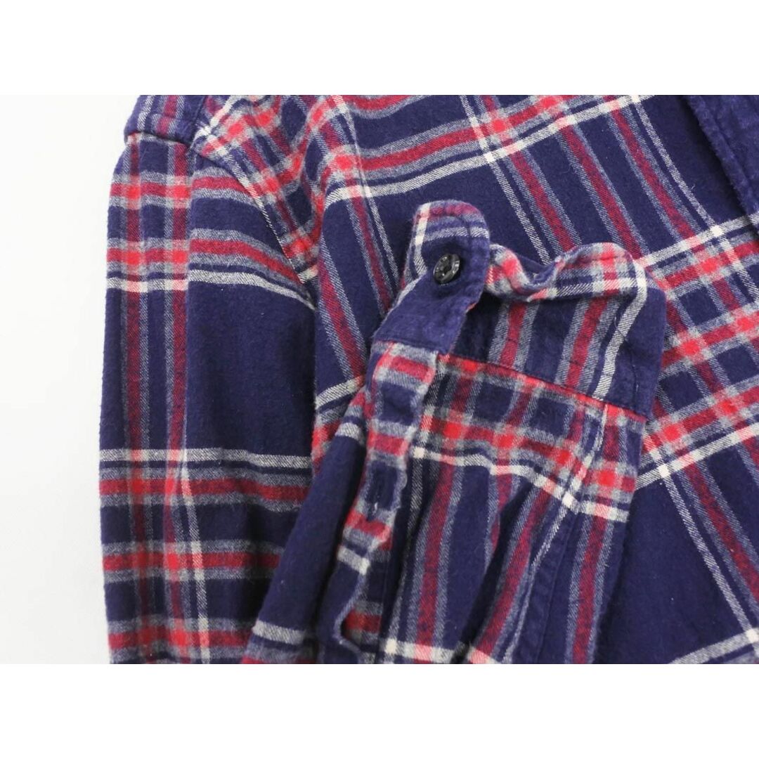 RAGEBLUE(レイジブルー)のレイジブルー チェック ネル シャツ sizeL/紺 ◇■ メンズ メンズのトップス(シャツ)の商品写真