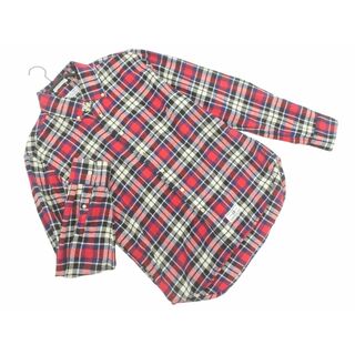チャオパニック(Ciaopanic)のCIAOPANIC TYPY チャオパニックティピー チェック 刺繍 シャツ sizeS/赤 ■◇ メンズ(シャツ)