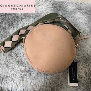 ジャンニキャリーニ(GIANNI CHIARINI)の【未使用タグ付き】GIANNI CHIARINI ピンク　丸型　ショルダーバッグ(ショルダーバッグ)