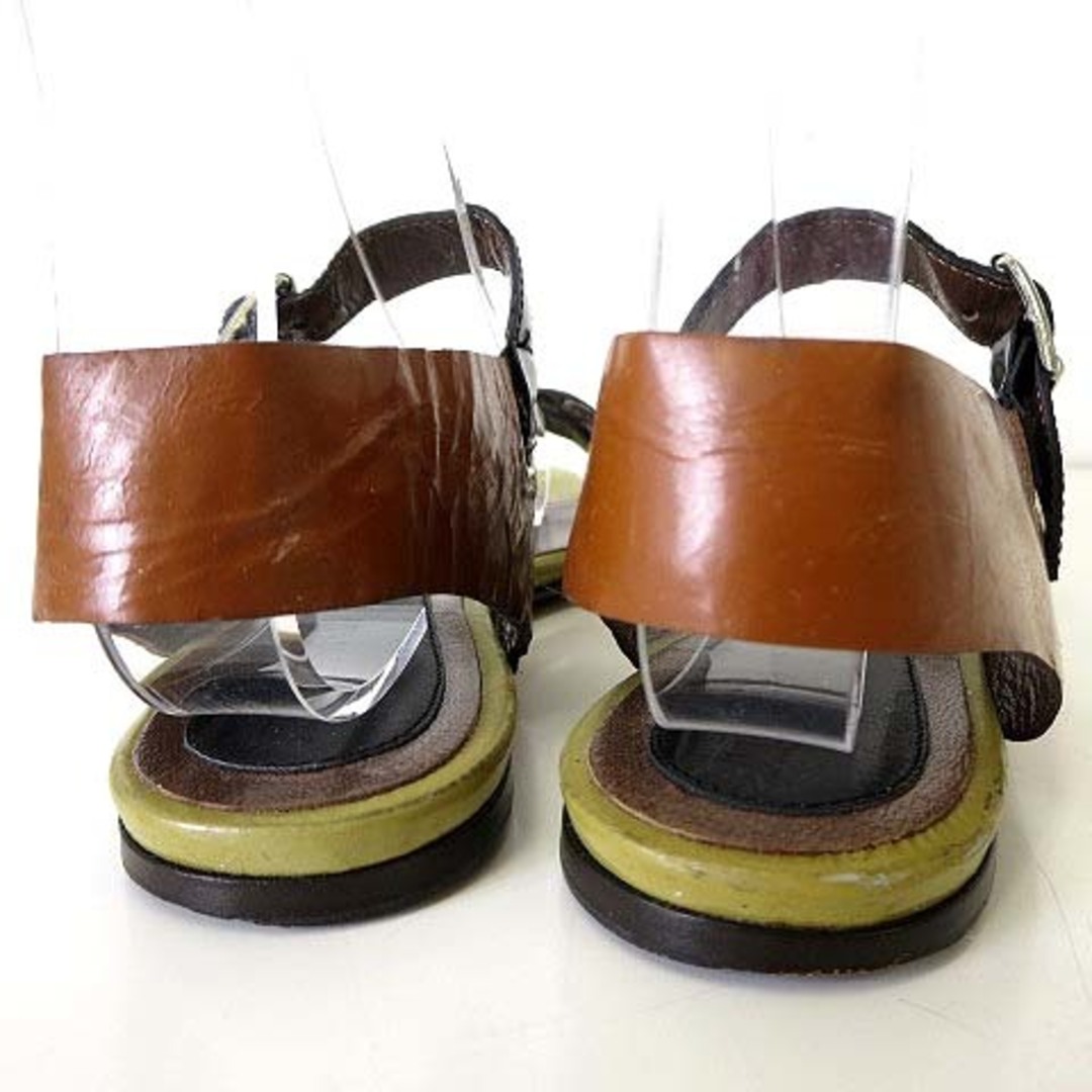 Marni(マルニ)のマルニ MARNI サンダル フラット エナメル 37 ピスタチオ 23.5cm レディースの靴/シューズ(サンダル)の商品写真
