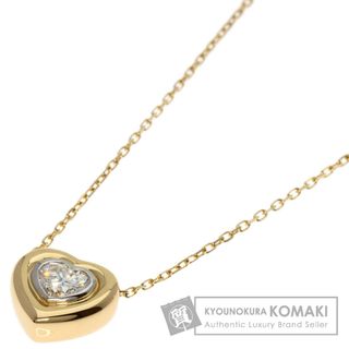 タサキ(TASAKI)のTASAKI ハート ダイヤモンド ネックレス K18YG PT900 レディース(ネックレス)