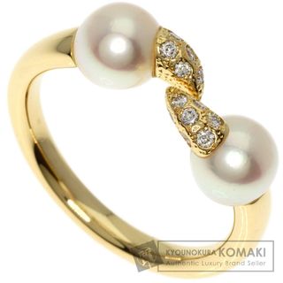 タサキ(TASAKI)のTASAKI デインジャー ファング パール 真珠 ダイヤモンド リング・指輪 K18YG レディース(リング(指輪))