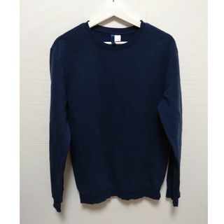 エイチアンドエム(H&M)のＨ＆Ｍ　スウェット　XSサイズ　紺色(スウェット)