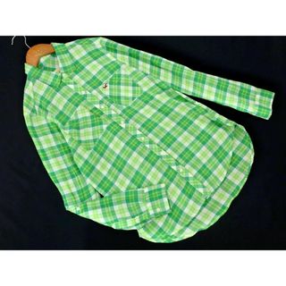 ホリスター(Hollister)のHollister ホリスター チェック シャツ sizeS/緑 ■◇ レディース(シャツ/ブラウス(長袖/七分))