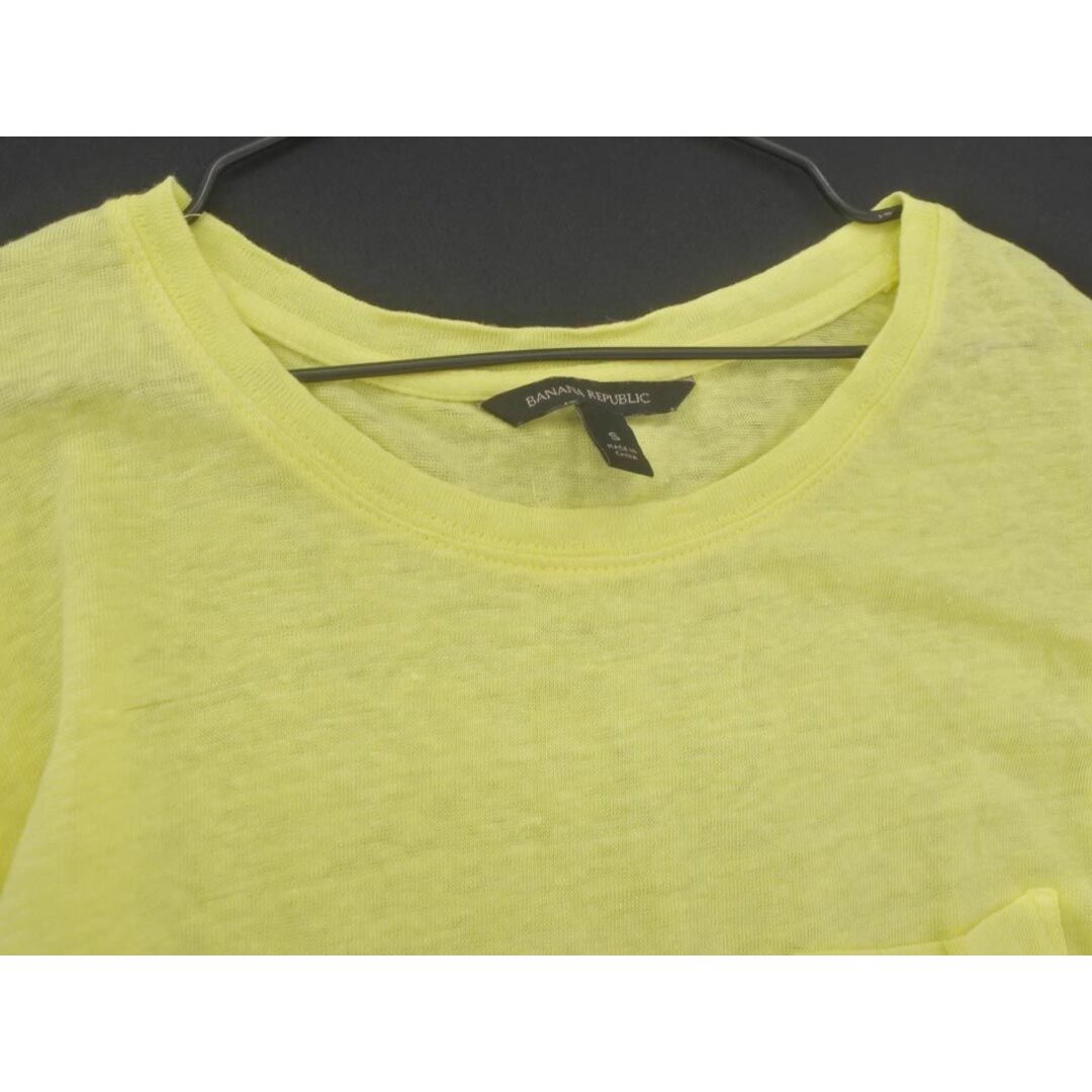 Banana Republic(バナナリパブリック)のBANANA REPUBLIC バナナリパブリック ポケット Tシャツ sizeS/黄 ■◆ レディース レディースのトップス(Tシャツ(長袖/七分))の商品写真